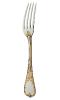 Dinner fork in silver lated and gilding - Ercuis